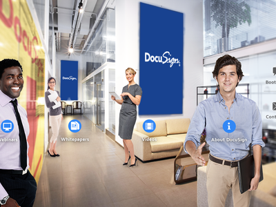 Virtual Event Experience - DocuSign 3d branding virtual