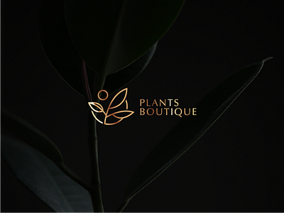 Plants Boutique alak5198 art brand branding character design designerwala flat icon identity illustration illustrator ios lettering logo minimal mobile type typography website