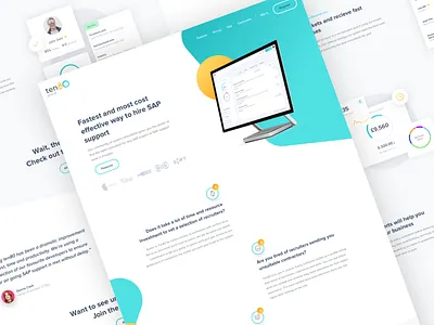 Ten80 app app website application brand landing landing page product software website