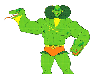 Lizard Head Man character design comics lizard monster super villain