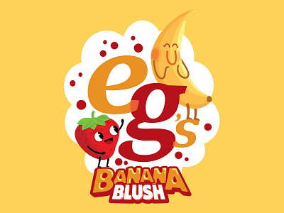 Banana Blush banana blush design fruit illustration illustrator photoshop strawberry
