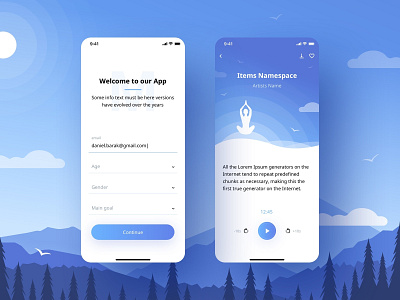 Meditation animation app application company design designer desktop ios iphone jetup jetup digital landingpage mobile mobile app mobileapp ui ux webdesign webdevelopment website