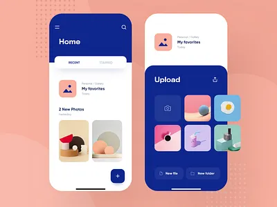 Dropbox Redesign Concept - Mobile Product Design app apple bold clean concept design device drive dropbox explorer files finder folder futur gallery ios modern photo redesign ui