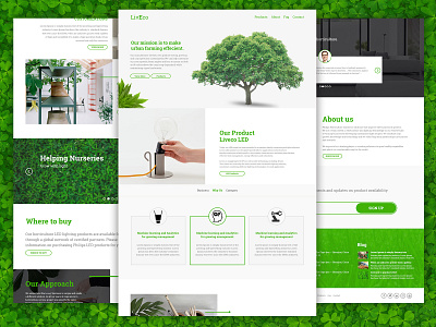 LivEco Landing Page Design adobe photoshop design graphic design green landing page landing page design landingpage photoshop ui ui ux ui design ui ux design uidesign uiux uiuxdesign uiuxdesigner web design webdesign website website design