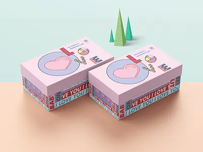 Valentine’s Day gift box packaging design for Pai Hotels