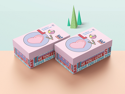 Valentine’s Day gift box packaging design for Pai Hotels