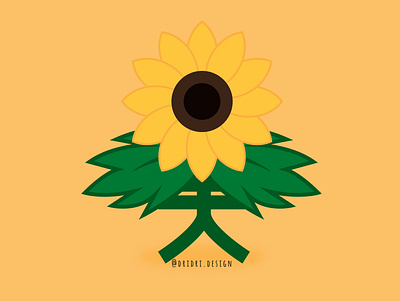 Sunflower - 葵 (kuí) chinese calligraphy chinese character chinese culture chinese typography flower illustration illustration illustration typography sunflower typography vector