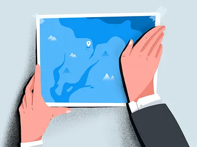 Develop A Travel Plan color daily design illustration