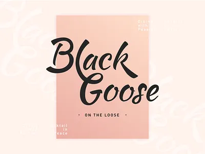 Black Goose | Branding brand design brand identity branding design illustrator inspiration logo typography vector