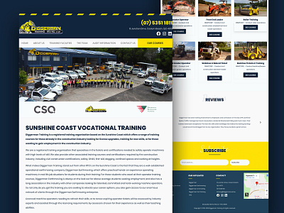 Diggerman Training Website construction construction website design website