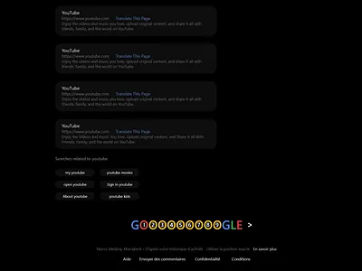 Google Search Web dark mode REDESIGN dark dark mode design flat free free psd freebie freebies freelance google icon illustration logo search type typography ui ux web website