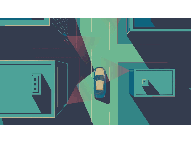 police chase 2d animation 3d adobe aftereffects animation branding c4d car cinema4d design gif illustration police police car rigging thief vector