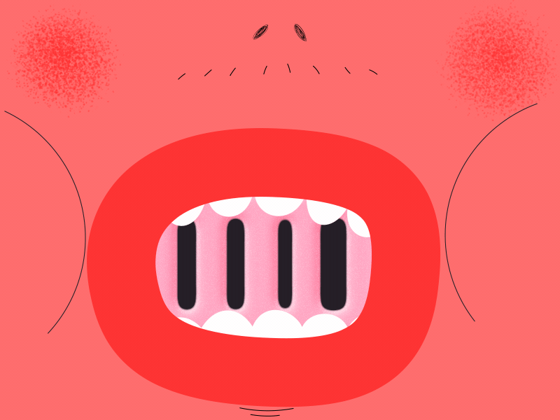 Gummy 2d aftereffects animation bubblegum cartoon character fun gif gum illustration liquid motiographics motion motiondesign mouth pink red shapes vector