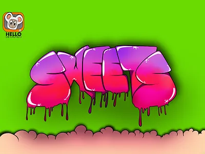 Sweets apple bright candy cartoon colours digital effects fun sweets happy haribos ios ipad pro pencil procreate sunday sweets sweets