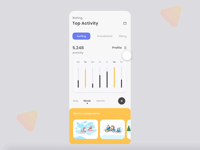 Mobile App Exploration - Profile Screen app design ios mobile passion work ui ux