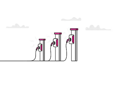 Electric Charging Station 2d animation branding charging charging station design electric electric cars energy illustration motiongraphics vector