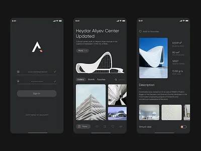 Modern Architecture App architecture concert mobile mobile app mobile app design mobile application mobile ui ui design uidesign