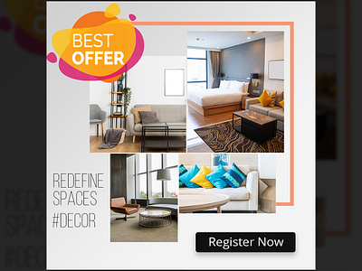 Decor | Instagram Post decor instagram instagram post interior mockup socialmedia