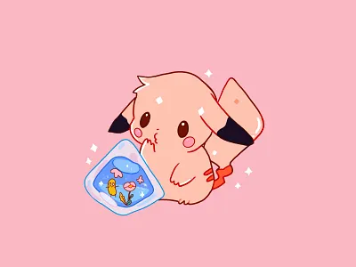 Pokemon-Pikachu design illustration pikachu ui 插画