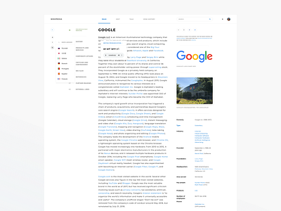 Wikipedia Design Concept clean daily dailyui design grid identity minimal ui ux web website