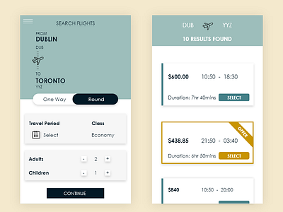 Flight Search 100daychallenge challenge customer experience daily daily ui challenge design minimal ui ux web