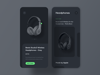 Apple Accessories Store app black clean clear dark design dribbble elegant matte minimal simple sketch ui ux uidesign website