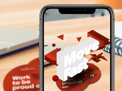 AR Concept augmented augmentedreality branding colors design experimental gradients reality typography