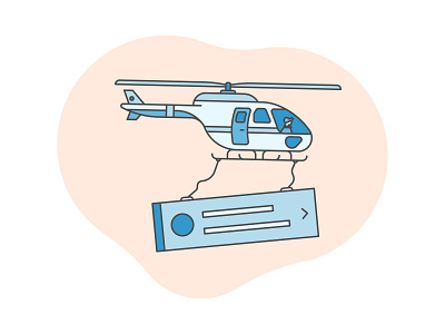 Air Drop air aircraft airplane airport blue brooklyn ny chopper delivery drop flat flight flying helicopter hover illiustration mono weight movement notification ui vehicle
