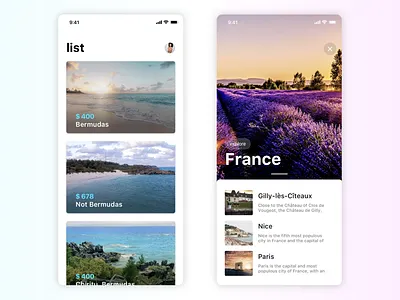 Wonderland UI kit app cards design ios ui user interface ux