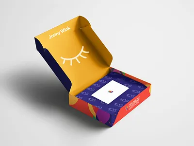 Kids Shouldn't Have Cancer Foundation Packaging Design blue box design branding charity collateral colorful design identity nonprofit packaging packaging design purple yellow