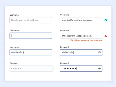 Input Field States form input input fields ui usability ux