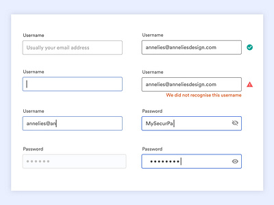 Input Field States form input input fields ui usability ux