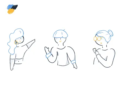 Illustration Exploration boy brand branding drawing dry girl illustration pencil people procreate ui