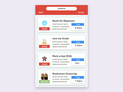 Event Listing 100daychallenge app branding challenge customer experience daily daily ui challenge design discover minimal minimalist minimalistic ui ux web