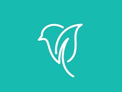 Leaf Bird animal awesome bird birdlogo brand branding company design designer dualmeaning graphic hidden meaning icon illustration inspiration leaf leaflogo logo monogram vector