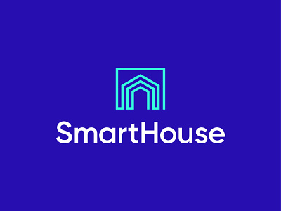 Smart House v2 branding gradient identity design logo