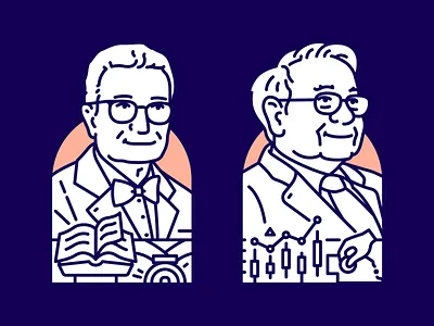 Economic giants pt.1 - Samuelson // Buffett buffett illustration samuelson