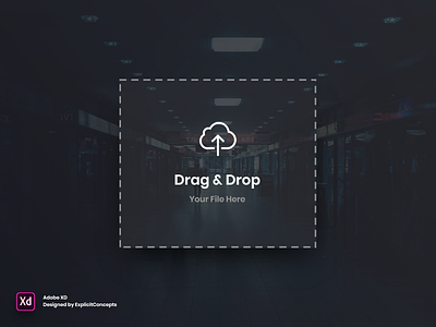 Drag Image Widget - Adobe XD adobe xd adobexd animation app branding clean flat icon identity ios logo minimal mobile thank you page type typography ui ux vector website