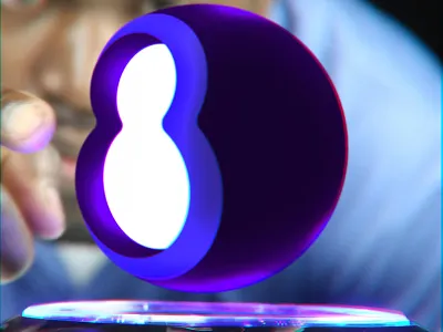 Number 8 logo 3d 8 ball blue buy design forsale hightech light logo logotype online ready sale sci fi science unique