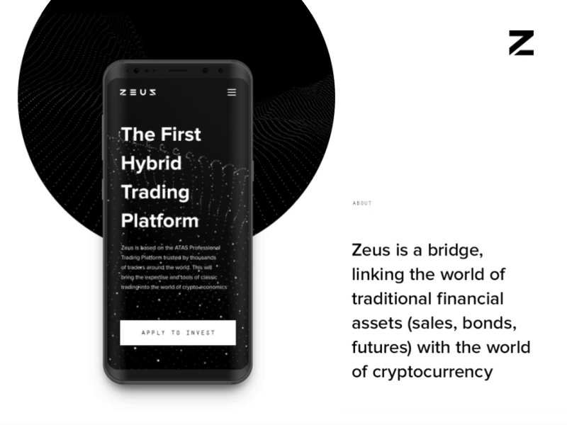 Zeus animation bitcoin blockchain branding cosmic graphic design identity logo magic ui