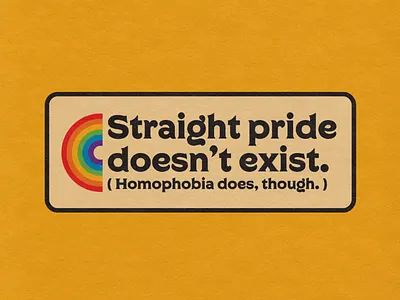 Pride Month Badge badge design gay graphic design lgbt lgbtq logo design minimalistic pride pride month rainbow retro simple type typography vintage