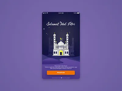 Eid Mubarak Greeting Screen eid eid mubarak greeting indonesian ios mubarak