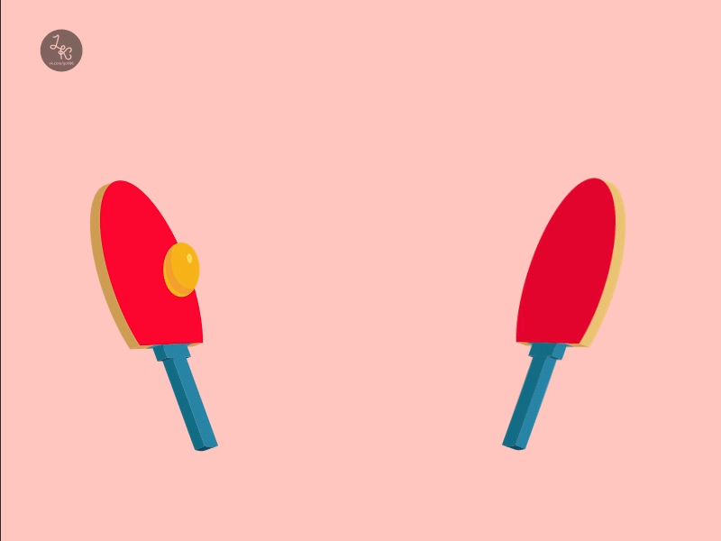 Ping pong after effects illustrator ping pong vector