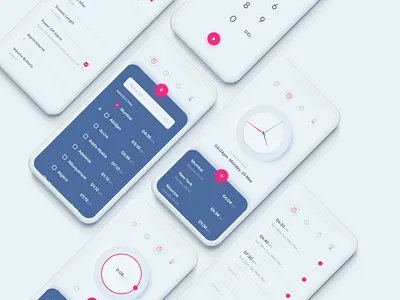 Clock / Alarm Application alarm app app design app design icon ui web ios guide clay interface iphone layout mobile skeuomorph ui uiux