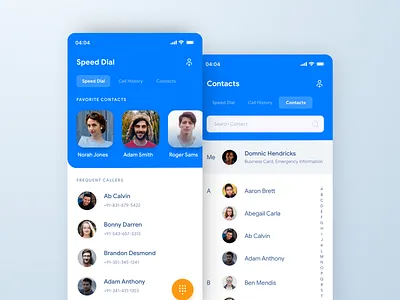 Phone App Design app app design calls clay contacts interface ios layout mobile phone ui uiux
