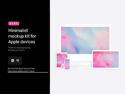 Minimalist Mockup Kit for Apple Devices adobe xd app apple concept illustrator ios live minimalist mockup photoshop ui kits web