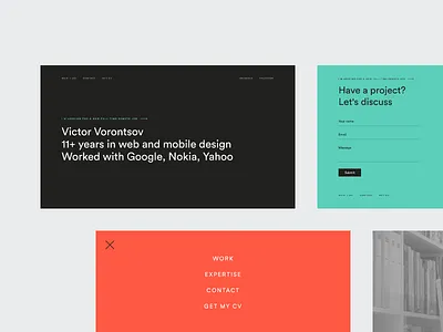 design dribbble landing page portfolio site web webdesign webpage website