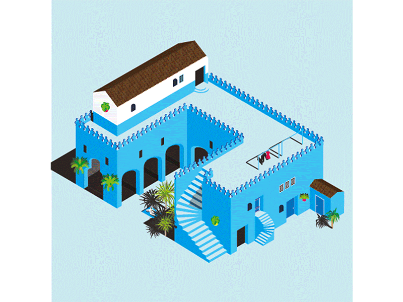 Cities of the world charlinedole city illustrator isometric vector
