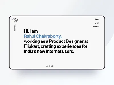 Personal Website Landing Page clean design designer desktop dsintheta interface landing page minimal personal portfolio readymag typography ui website