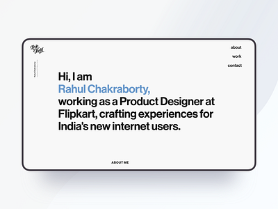 Personal Website Landing Page clean design designer desktop dsintheta interface landing page minimal personal portfolio readymag typography ui website